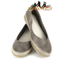 Dámske kožené mokasíny 1118 cínové The Flexx