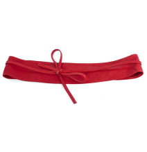 Genuine Leather sash belt 839 red