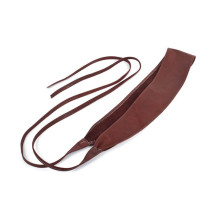 Genuine Leather sash belt 839 brown