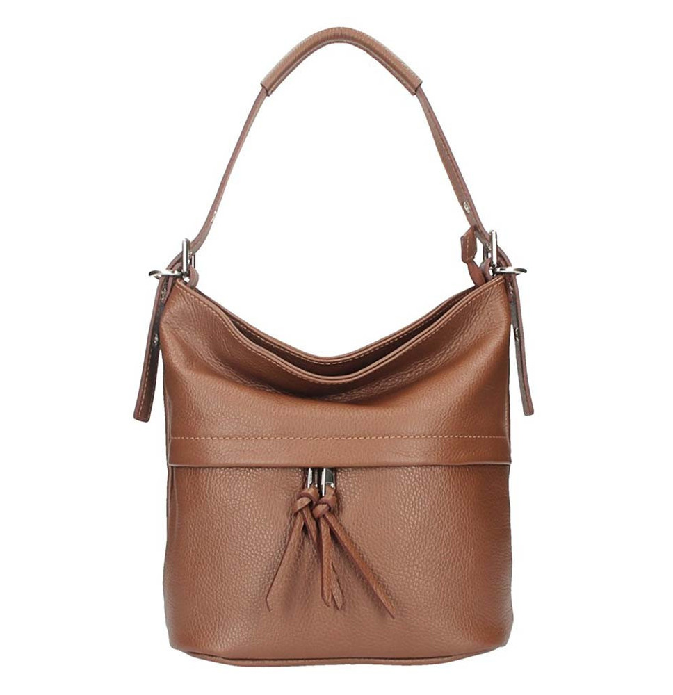 Leather Shoulder Bag 631 brown