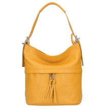 Leder Schultertasche 631 senf