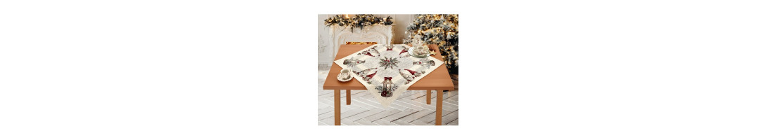 Christmas tablecloths and table runners